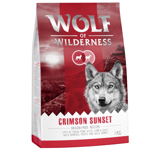 1kg Wolf of Wilderness Crimson Sunset agneau chèvre - Croquettes