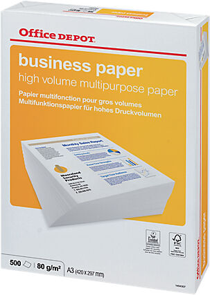 Office Depot Papier Office Depot A3 80 g/m² Blanc Business - 500 Feuilles