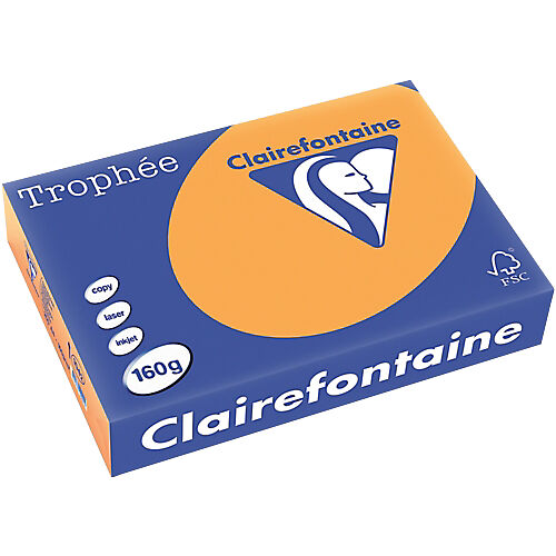 Clairefontaine Papier couleur Clairefontaine A4 80 g/m² Orange Trophee - 500 Feuilles