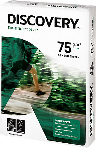 Discovery Papier Discovery A3 75 g/m² Blanc Eco efficient paper - 500 Feuilles