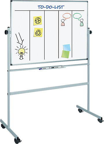 Office Depot Tableau blanc mobile Office Depot Superior Émail Magnétique 150 x 120 cm