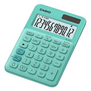 Casio Calculatrice de bureau Casio - 12 chiffres - verte - Publicité