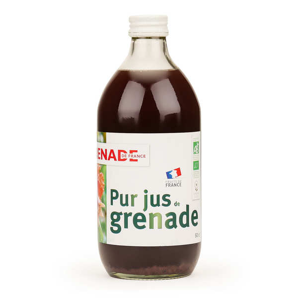 Grenade de France Pur jus de grenade de France vegan et bio - 3 bouteilles de 50cl
