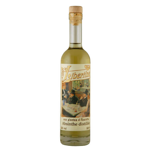 Distillerie Paul Devoille Libertine originale - spiritueux aux plantes d'absinthe - 55% - Bouteille 20cl