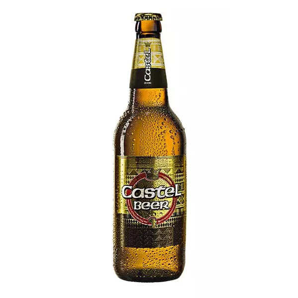 Castle lager Castel Beer - Bière blonde d'Afrique 5% - Bouteille 33cl