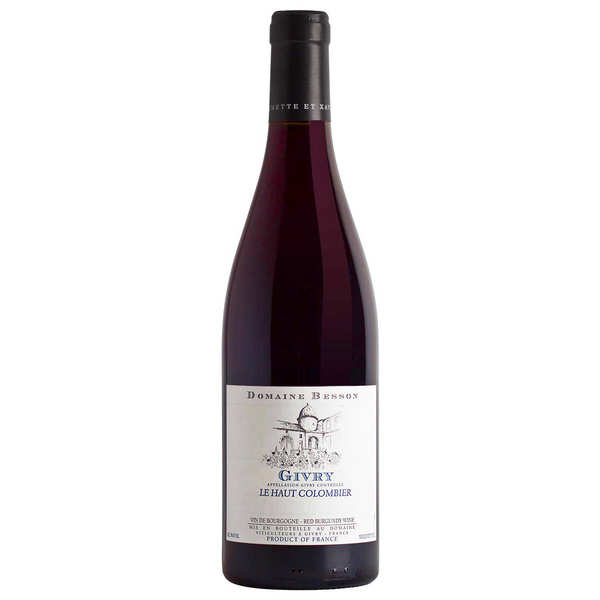 Domaine Besson Givry vin rouge Le Haut Colombier - Lot de 6 bouteilles de 75cl (2019)