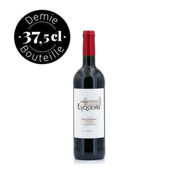 Château Les Eyquems - Bordeaux vin rouge Côtes de Bourg en demi-bouteille - 2018 - 6 bouteilles de 37.5cl
