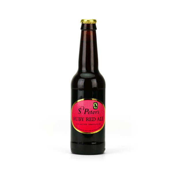 St Peter's Brewery St Peter's Ruby Red Ale - Bière rousse Anglaise - 4.3% - Lot 6 bouteilles 50cl