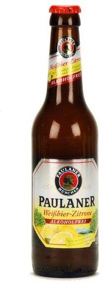 Paulaner Weissbier Zitrone - bière blonde - sans alcool - Bouteille 33cl