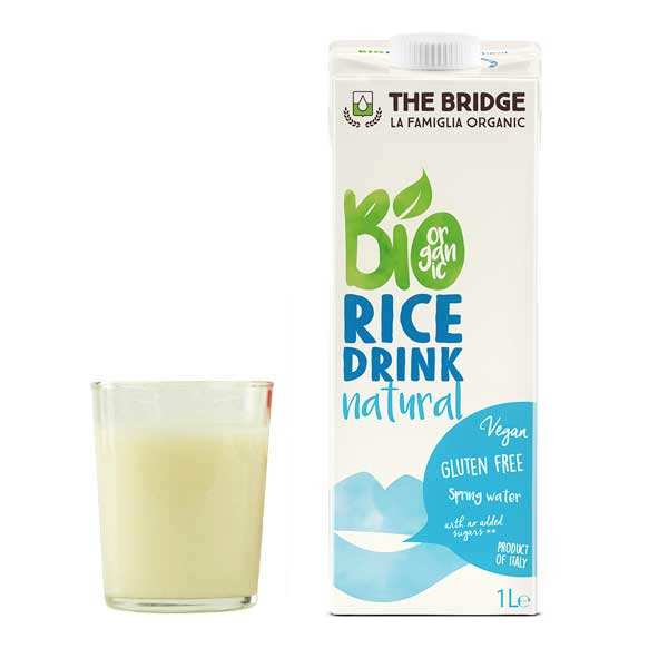 The Bridge Bio Boisson au riz bio et sans gluten - Brique 1L