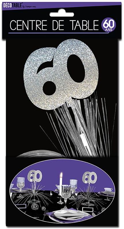 Générique CENTRE DE TABLE 60 ANS Générique CENTRE DE TABLE 60 ANS