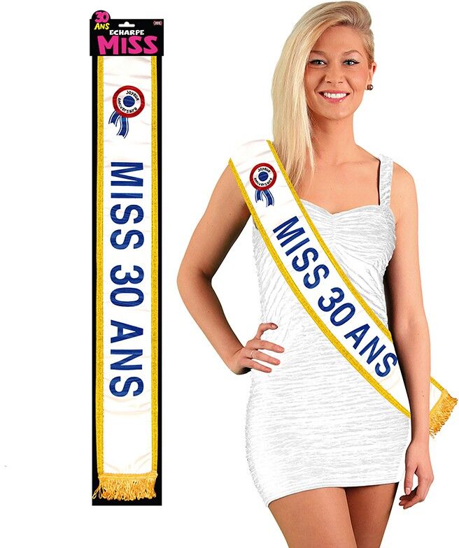 Générique ÉCHARPE MISS 30 ANS GOLD Générique ÉCHARPE MISS 30 ANS GOLD