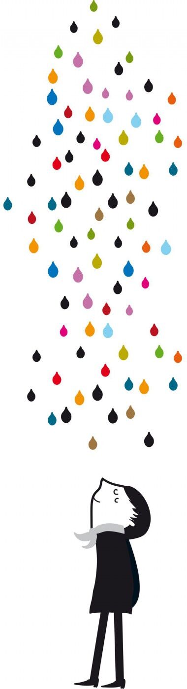 ARCHIV collection Sticker Mural Monsieur sous la Pluie