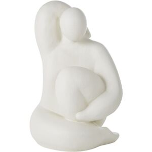 Maisons du Monde Statue femme assise blanche H53