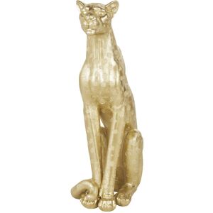 Maisons du Monde Statue lionne en polyresine doree H90