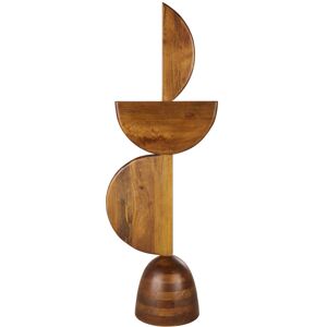 Maisons du Monde Statue totem asymetrique en bois de manguier H120