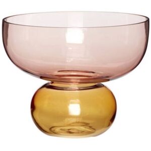 Hübsch Vase en verre multicolore H20cm