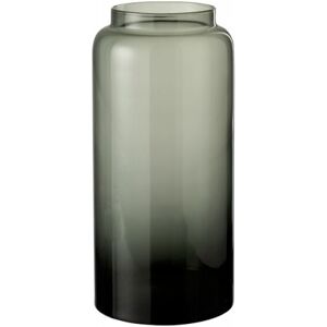 LANADECO Vase long verre gris H40cm