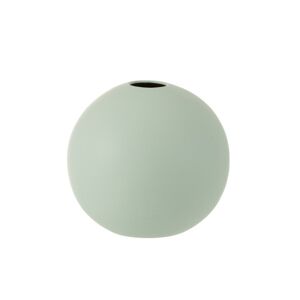 LANADECO Vase ceramique vert pastel H23,5cm