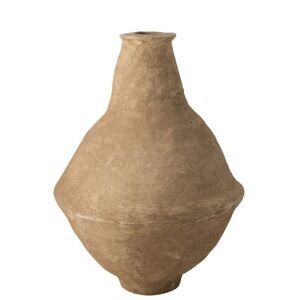 LANADECO Vase papier mache marron H85,5cm