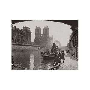 Kelepoq Photo ancienne noir et blanc Paris n°01 cadre noir 70x105cm