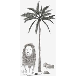 Lilipinso Sticker arbre et lion en vinyle mat 59 x 126 cm