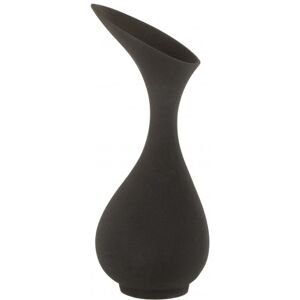 LANADECO Vase rugueux alu noir H45cm