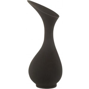 LANADECO Vase rugueux alu noir H60cm