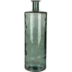 Mica Decorations Vase bouteille en verre recycle vert H75