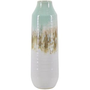 Beliani Gres Vase a fleurs 30 Multicolore Dore