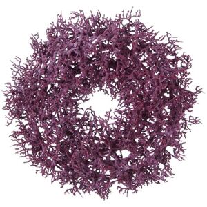 Sia Deco Couronne de noel de branchages artificiels violets d30