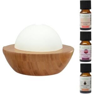 Zen'Arôme Diffuseur en Bambou et Verre Belisia et 3 Synergies Speciales YogiYoga