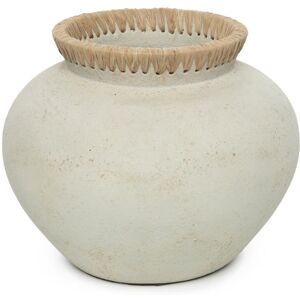 Bazar Bizar Vase en terre cuite gris naturel H27