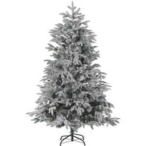 Beliani Sapin de Noel recouvert de neige artificielle 210 cm