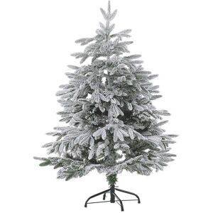 Beliani Sapin de Noel recouvert de neige artificielle 120 cm