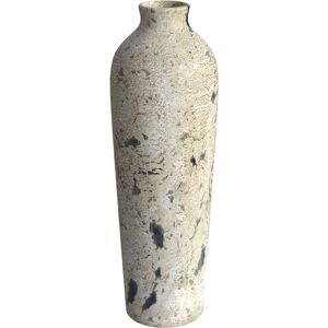 Rendez-Vous Deco Vase blanc casse tachete en terre cuite H69,5cm