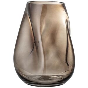 Bloomingville Vase en verre brun H26cm