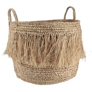 Now s Home Panier a franges en raphia naturel avec anses 44cm