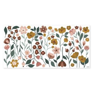 Lilipinso Stickers muraux grandes fleurs en vinyle mat multicolore