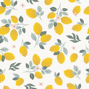 Lilipinso Papier peint lemons jaune