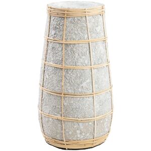 LANADECO Vase en terre cuite gris naturel H26