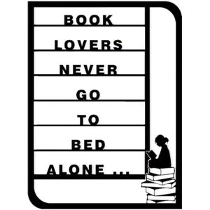 Harmonie design Decoration murale book lovers en metal blanc 45x60 cm