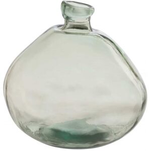 LANADECO Vase dame jeanne en verre vert 33x33x32 cm