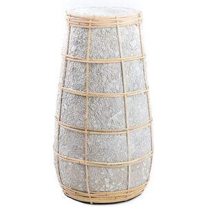 LANADECO Vase en terre cuite gris naturel H31