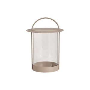 OYOY Living Design Lanterne gris en metal et en verre Ø20,5xH29cm