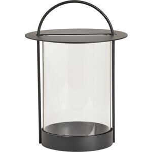 OYOY Living Design Lanterne noir en metal et en verre Ø20,5xH29cm