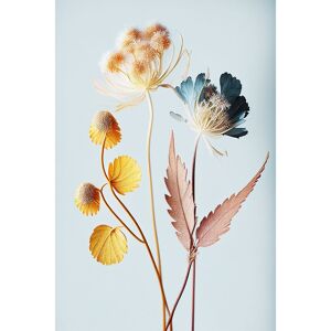 Ceanothe Tableau sur verre synthetique fleur coloree 80x120 cm