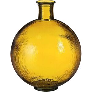 Mica Decorations Vase bouteille en verre recycle ocre H42