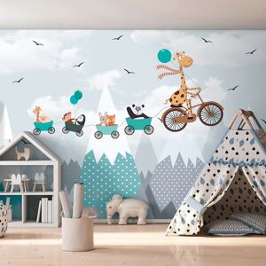 Ambiance Sticker Papier Peint animaux dans les montagnes scandinaves 250x360cm