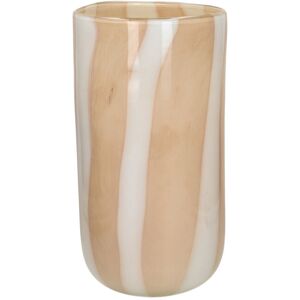 Pomax Vase en verre D19cm creme